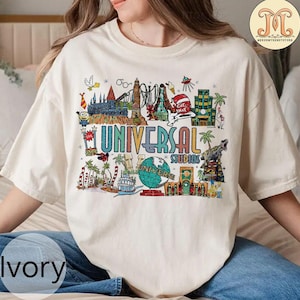 Vintage retro shirt van Universal Studios, shirt van Universal Studios, shirt van Universal Florida, shirt van Disney familie-uitje, shirt van Universal Orlando