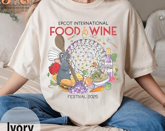Remy Chef Disney Epcot International Food and Wine Festival 2025 Shirts, Remy Ratatouille WDW Snacks Drinking Team, Family Vacation matching