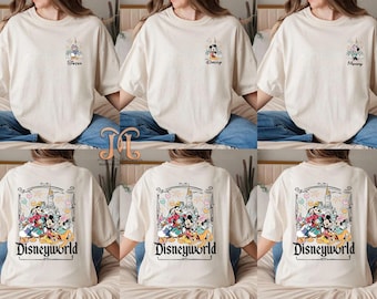 Custom Disneyworld Family Trip Shirts: Retro Mickey and Friends
