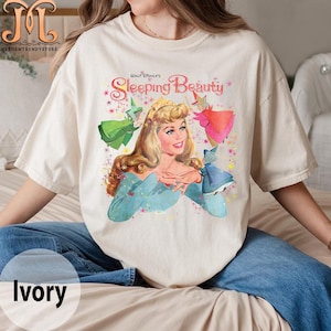 Camiseta de la princesa de Disney La Bella Durmiente, camiseta de la princesa Aurora de Disney, camiseta retro Once Upon Dream, camiseta de niña de Disney, camiseta de viaje a Disney 2025