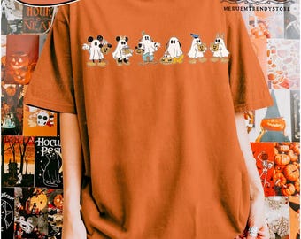 Koszulka z motywem Myszki Miki i przyjaciół na Halloween w kolorach zapewniających komfort