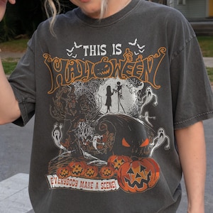 Retro Nightmare Before Christmas Shirt, This Is Halloween Tee, Jack Skellington Sally Shirt, Oogie Boogie Bash 2026 Shirt, Disney Halloween