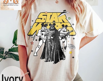 Retro Disney Star Wars lustige Shirts, Darth Vader Shirt, Disney Trip Shirt, Disney Star Wars Outfit, Disney Geschenke Shirt, Star Wars Familie T-Shirt