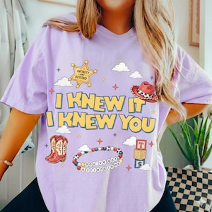 I Knew It I Knew You Shirt, Friendship Bracelet Tee, Western Cowgirl Graphic Tee, Retro Country Concert Shirt, Cute Cowboy Boots T-Shirt image 4