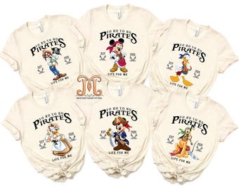 Disney Pirates of Caribbean Comfort Colors Shirt, Disney Pirates Family Shirts, Pirates Life, Disney Cruise Shirt, Mickey and Friends Shirt