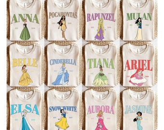 Disney Princess Shirts, Matching Group Disney Shirts, Disney Bounding Shirts, Disney Shirt, Disney Trip Shirt, Disney Matching Family Shirt