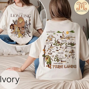 Chemise carte des terres des fiertés du Roi Lion Rafiki Simba Disney, chemise Animal Kingdom, chemise Disney Hakuna Matata, chemise famille Disney, voyage Disney 2025