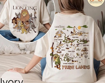 Disney Lion King Rafiki Simba Pride Lands Map Shirt, Animal Kingdom Shirt, Disney Hakuna Matata Shirt, Disney Family Shirt, Disney Trip 2025