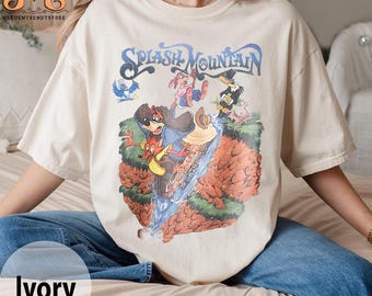 Vintage Disney Splash Mountain Shirt, Disney Mountain Shirt, Brer Rabbit Shirt, Brer Bear Shirt, Brer Fox Tee, Water Ride Disneyworld Shirts