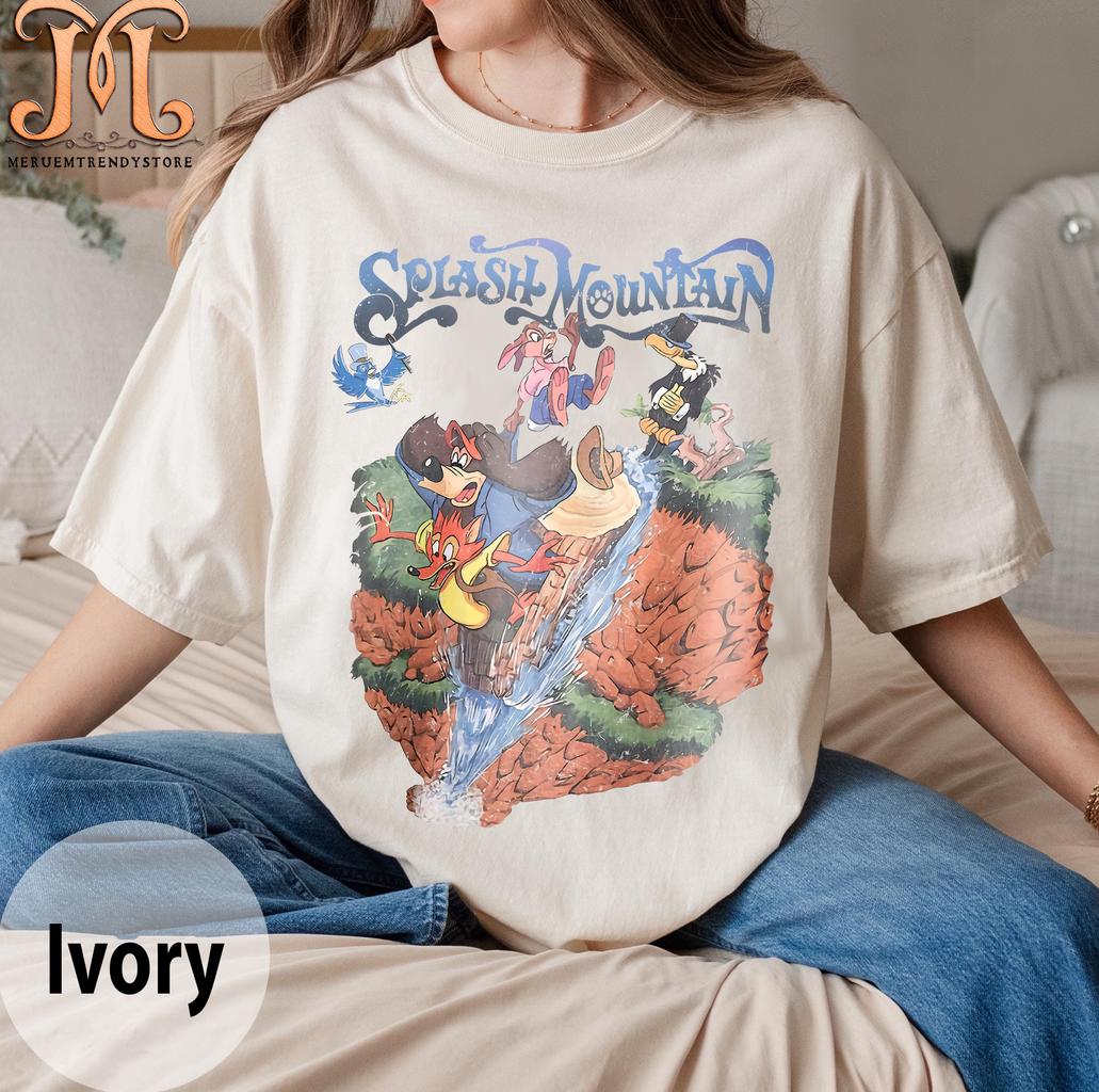 トップス dead stock splash mountain long T トップス dead stock splash mountain long T Vintage 90s