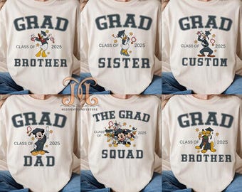 Vintage Mickey and Friends Disney Graduation shirts, Disney Grad Family Trip shirt, Disney Grad Squad, Gift For Friends, Gift for Graduate