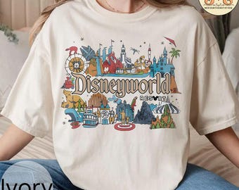 chemise vintage confort couleurs Disneyworld Resort