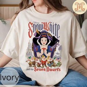 Retro 90s Disney Snow White Shirt, Vintage Style Disney Tee, Snow White & The Seven Dwarfs, Magic Kingdom Outfit, Disneyworld Vacation Shirt