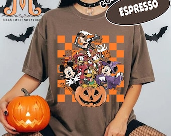 Camisa retro de Mickey para Halloween con colores cómodos - Fiesta no tan aterradora