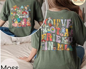 Koszulki „Masz we mnie przyjaciela”, koszulka Comfort Colors® z postaciami z Toy Story, koszulka urodzinowa Toy Story, przyjaciele z Toy Story, wycieczka do Disney World