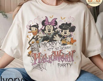 Camisa de Minnie con colores cómodos y no tan aterradores, camisa de Mickey para Halloween, camisa de fiesta de Halloween de Disney, camisa de viaje de Halloween, camisa de Halloween de WDW