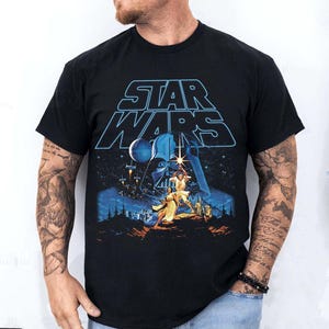 Vintage Star Wars Baby Tee – A New Hope Faded Shirt, Y2K Disneyland Crop, Cute WDW Youth Tee, Retro Star Wars Graphic T-Shirt, Disney Trip