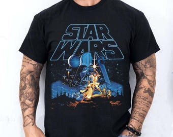 Vintage Star Wars Graphic T-Shirt: A New Hope Faded Tee