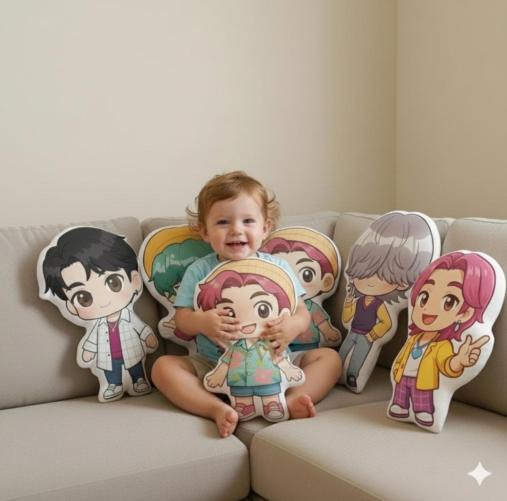 Cute Chibi Huntrix Pillow – Rumi Mira Zoey Plush, K-pop Hunter Theme ...