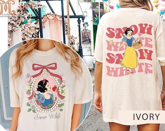 Retro Comfort Colors Disney Snow White Shirt, Disney Princess Shirt, Disney Girl Trip Shirt, Disney Group Shirt, Disney Trip 2025 Shirt