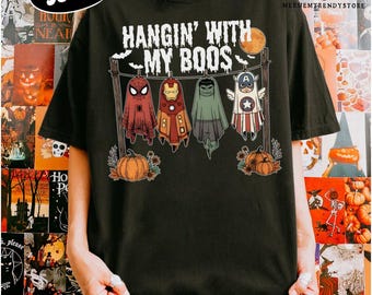 Funny Hanging Ghosts Halloween Shirt: Trick or Treat, Fall Apparel