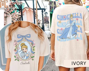 Retro Comfort Colors Disney Cinderella Shirt, Disney Princess Shirt, Disney Girl Trip Shirt, Disney Group Shirt, Disney Trip 2025 Shirt