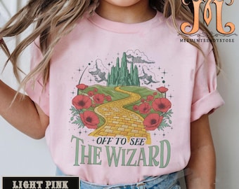 Retro Yellow Brick Road Youth Shirts, Wizard Emerald City Tee, Comfort Colors Wizard of Oz Shirt, Retro Fairy Tale Shirt, Magical Witch Gift