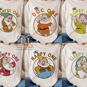 Retro 90s Grumpy One Shirt, Snow White & the Seven Dwarfs Tee, Disney Grumpy T-Shirt, Disneyland Trip Outfit, Disney Seven Dwarfs Shirt