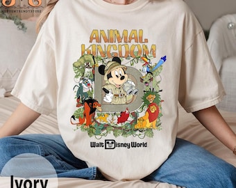 Disney Animal Kingdom Mickey Safari Shirts, Vintage Animal Kingdom Comfort Colors Shirts, Disney Safari Trip Shirts, Disneyworld 2025 Shirts