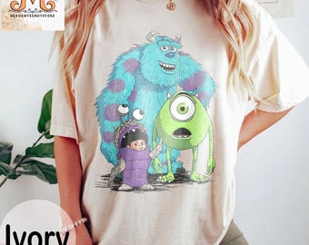 Disney Inc Monster Comfort Farben Shirt, Monster Inc Shirt, Monster Universität Shirt, Disney Familien Reise Shirt, Disney Vacay Passendes Shirt
