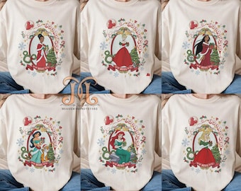 Retro Disney Princess Shirt, Custom Disney Princess All Characters Shirt, Disney Family Princess Shirts, Princess Group Shirt, Disney Shirts