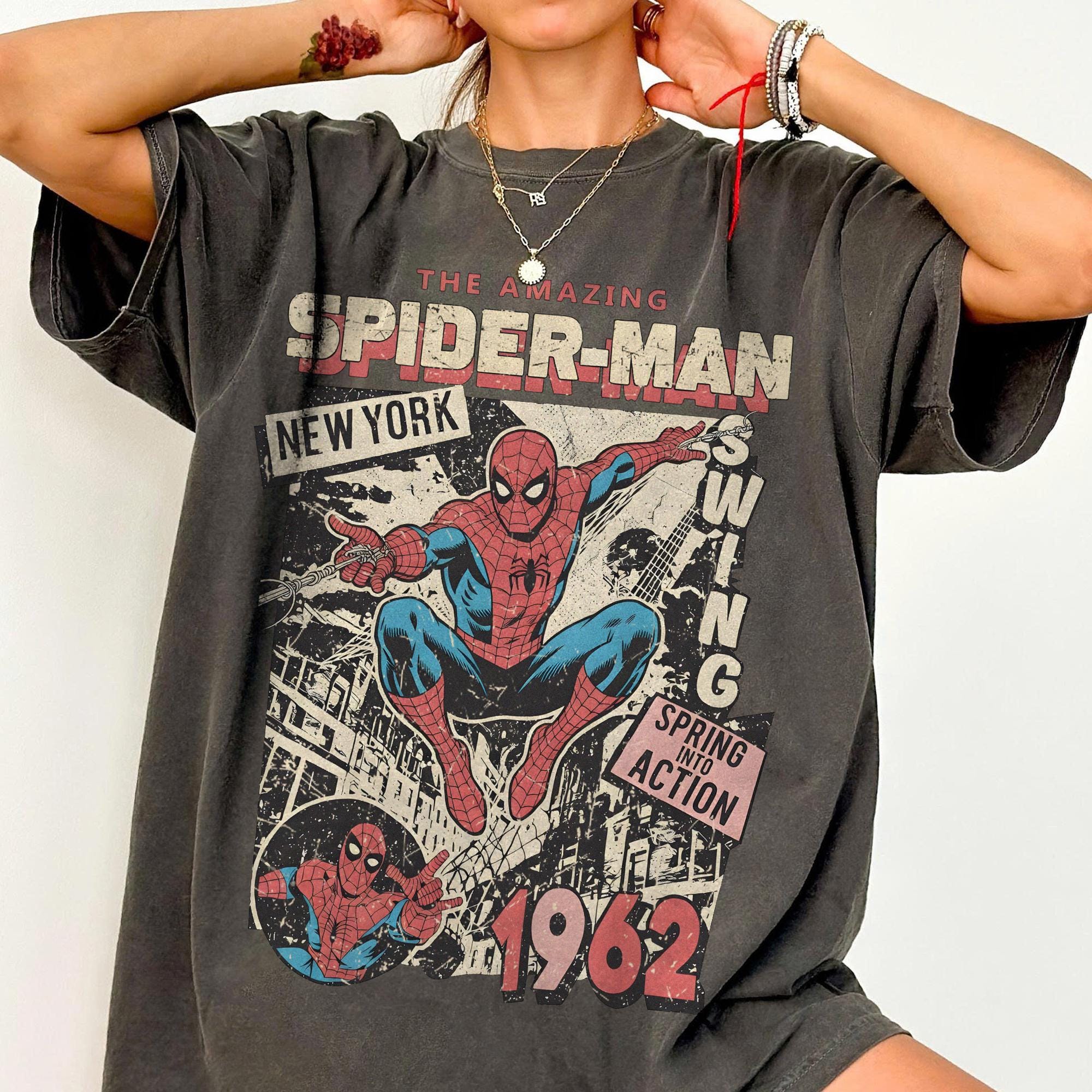 Pink Spiderman Tshirt - Etsy