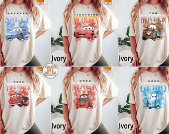 Disney Cars Shirt, Pixar Lightening McQueen Shirt, Disney Family Trip Shirt, Disneyland Vacation Shirt, Pixar Mater Shirt, Disney Trip 2025