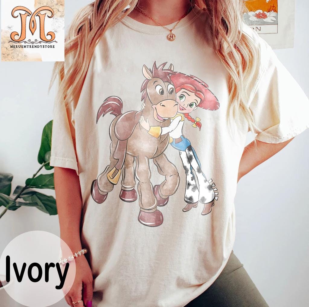Retro Toy Story Comfort Colors Shirt: Jessie and Bullseye