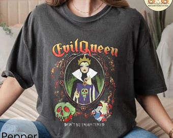 Retro 90s Disney, Snow White Evil Queen Don't Be Frightened Portrait Shirt , Snow White Evil Queen Shirt, Disney Trip 2025 Shirt, Disney Tee