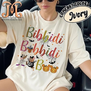 Cinderella Jaq And Gus Bibbidi Bobbidi Boo Halloween Shirt – Mickey’s Not So Scary Party Tee, Disney Parks & Disneyland Family Vacation Gift