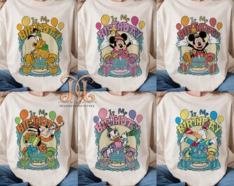 Mickey-verjaardagsshirt: Disneyland Trip-T-shirt, trui verjaardagsfeestje