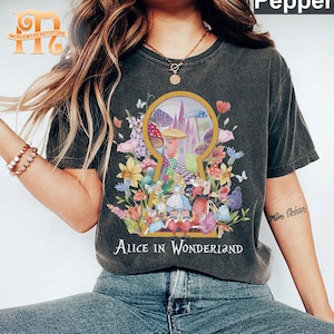 Vintage 90s Alice in Wonderland Comfort Colors Shirt