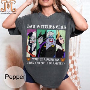 Camiseta de villanos de Disney, camiseta del club de las brujas malas, camiseta divertida de villanos de Disney, camiseta de Disneyworld, camiseta de villanos de Disney, camiseta de personajes de villanos