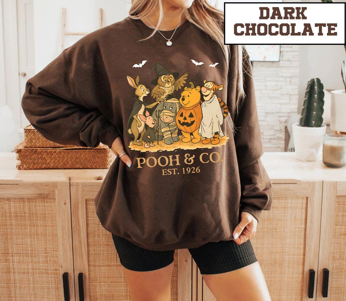 Halloween Winnie the Pooh Sweatshirt, Spooky Pooh and Friends Tee