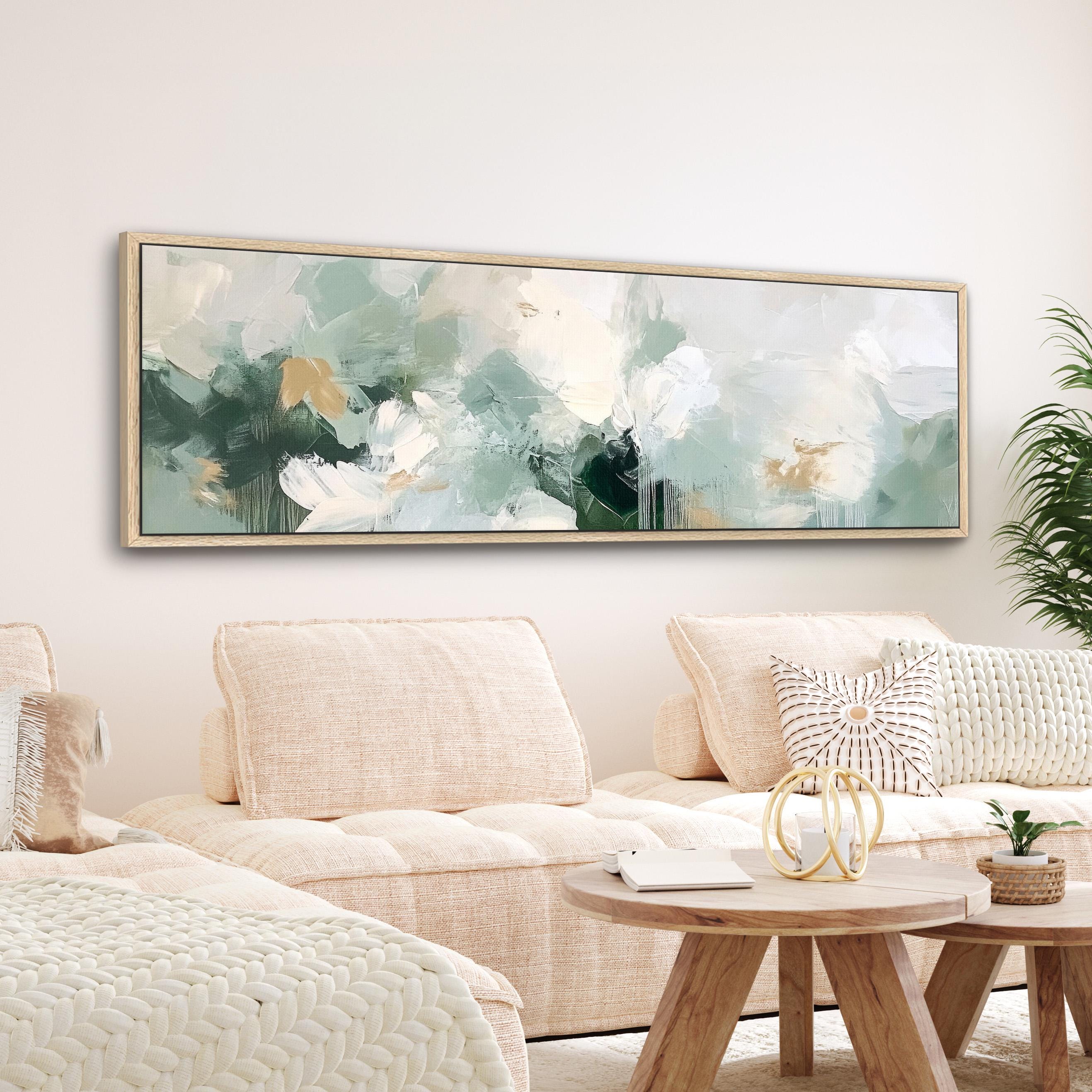 Abstract Sage Green Canvas Print: Modern Minimalist Wall Decor - Etsy