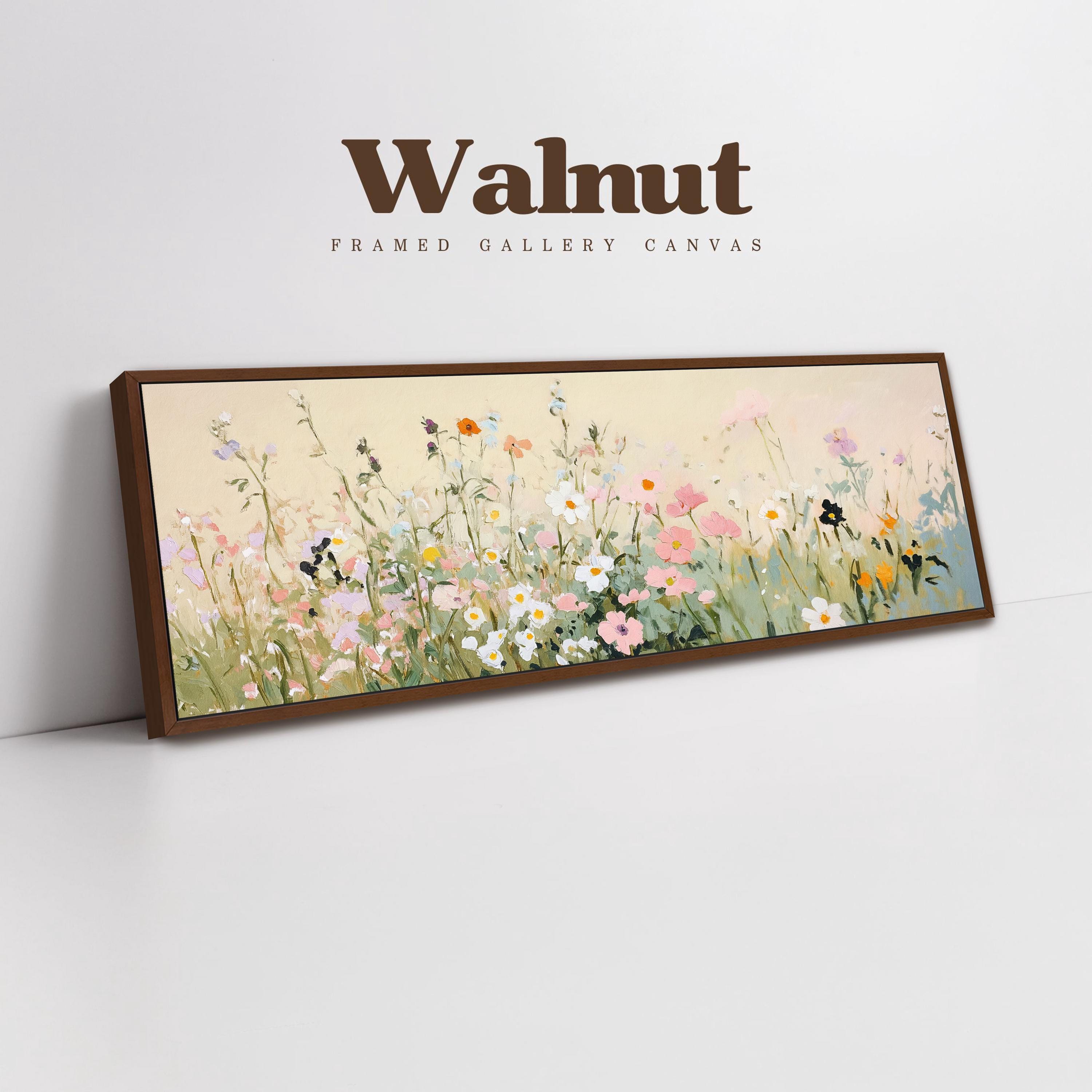 Floral Wall Art: Wildflowers Canvas Print Neutral Vintage - Etsy