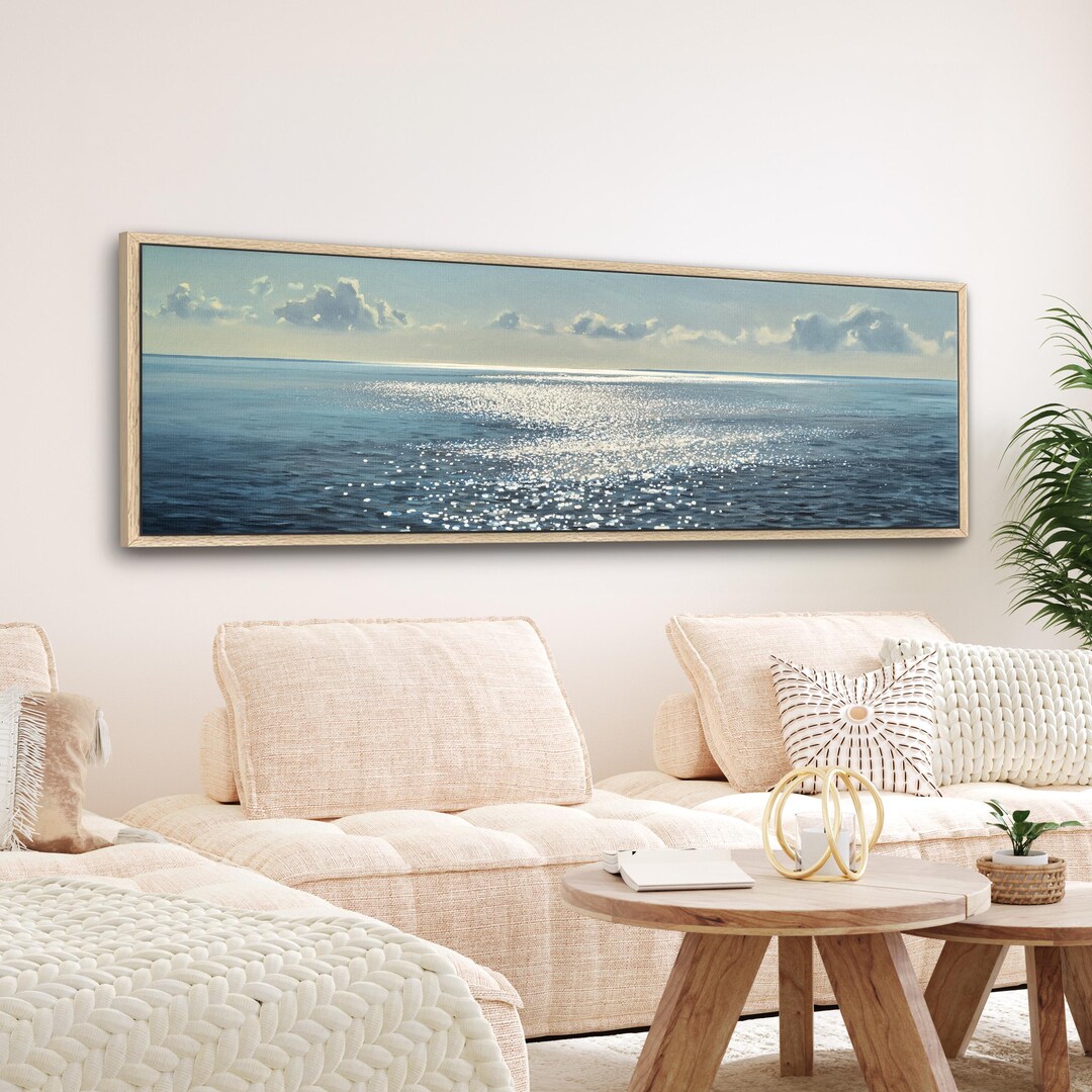 Coastal Ocean Canvas Print: Large Framed Seascape Wall Art - Etsy