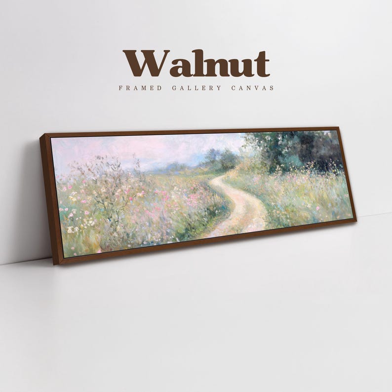 a painting hanging on a wall next to a white wall
