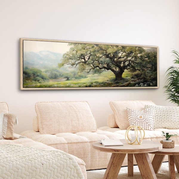 Country Landscape Canvas Print - Large Wide Horizontal Wall Art