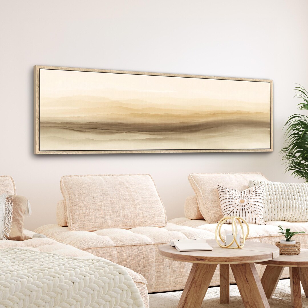Neutral Abstract Canvas Print, Minimalist Wall Art Large Size - Etsy