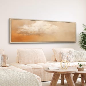 Minimal Cloud Canvas Print | Modern Abstract Wall Art | Large Framed Canvas | Contemporary Surreal Decor | Bedroom Artwork | #174