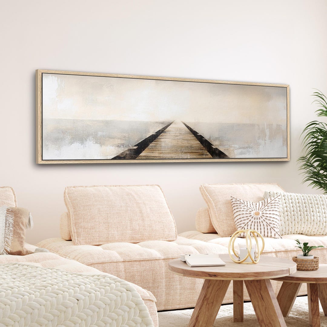Neutral Abstract Canvas Print - Minimalist Modern Wall Decor - Etsy