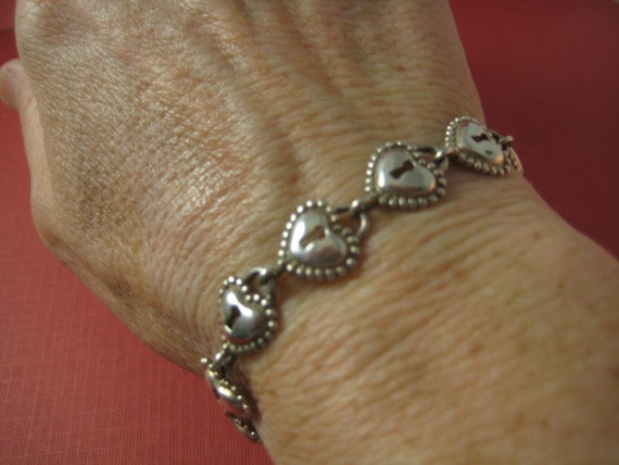 SWEETEST love bracelet  Hearts  Key & lock charms… - image 5