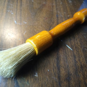 Shaving brush natural bristles double sided